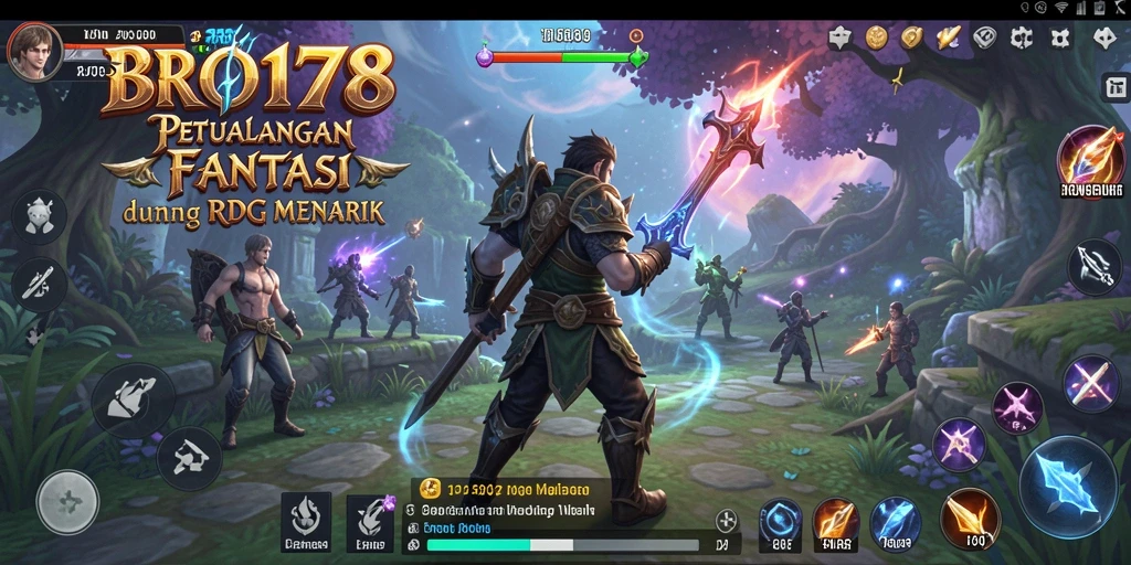 Tampilan epic dari pertarungan dan eksplorasi dunia dalam BRO178.