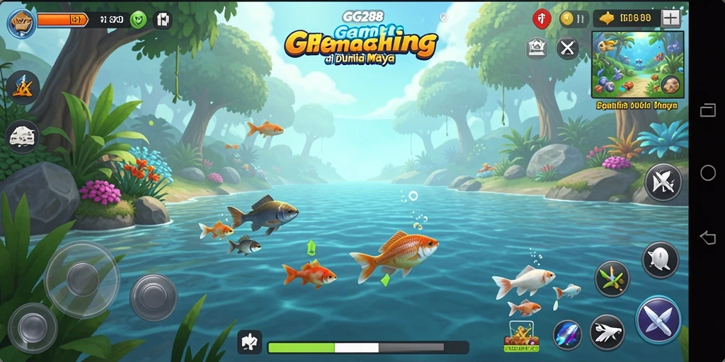 Screenshot gameplay GG288 menampilkan pengalaman memancing yang menyenangkan dan seru.
