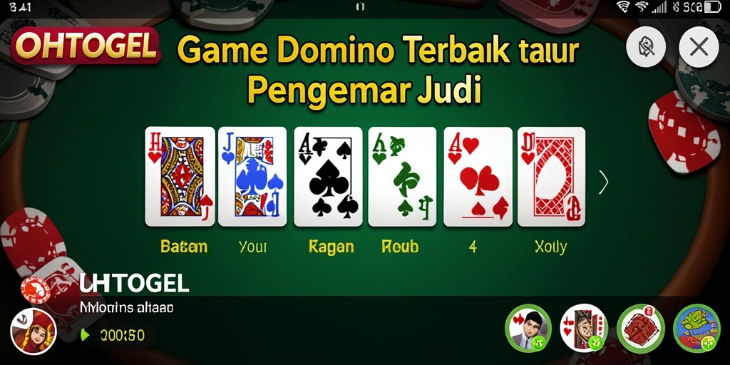 Tampilan gameplay seru dari OHTOGEL, game Domino menantang.