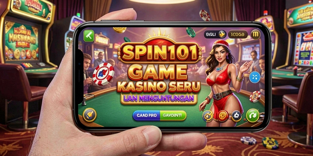 Tangkapan layar utama SPIN101 menampilkan gameplay Kasino yang seru.