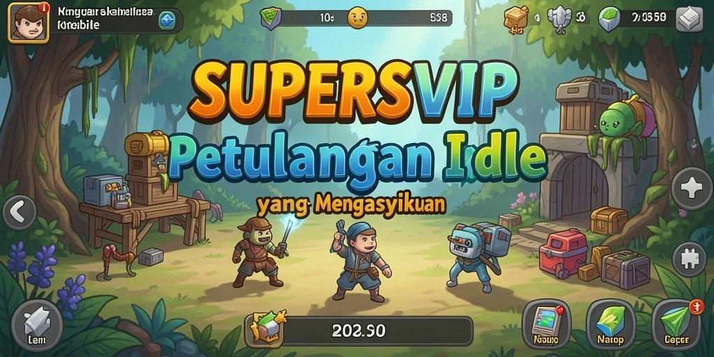 Tampilan gameplay SUPERSVIP yang menarik dan dinamis.