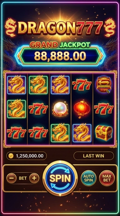 Tampilan antarmuka pengguna dragon777 yang menarik dan intuitif.